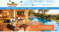 Desktop Screenshot of paradisedecksandspas.com